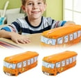 thumbnail image 2 of Back to School Decorations Creative Student Stationery Small Animal Buses Pen Bag Public Canvas Stationery Box, 2 of 7