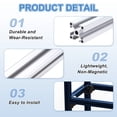 thumbnail image 3 of 4PCS T Slot 3030 Aluminum Extrusion, 500mm European Standard Anodized Linear Rail Profile for 3D Printer Parts CNC DIY Projects, Silver, 3 of 5