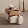 thumbnail image 4 of Cajones De almacenamiento, mesitas De Noche bonitas De estilo crema, Mesita De Noche estética De lujo, diseño Simple, muebles De dormitorio, 4 of 4