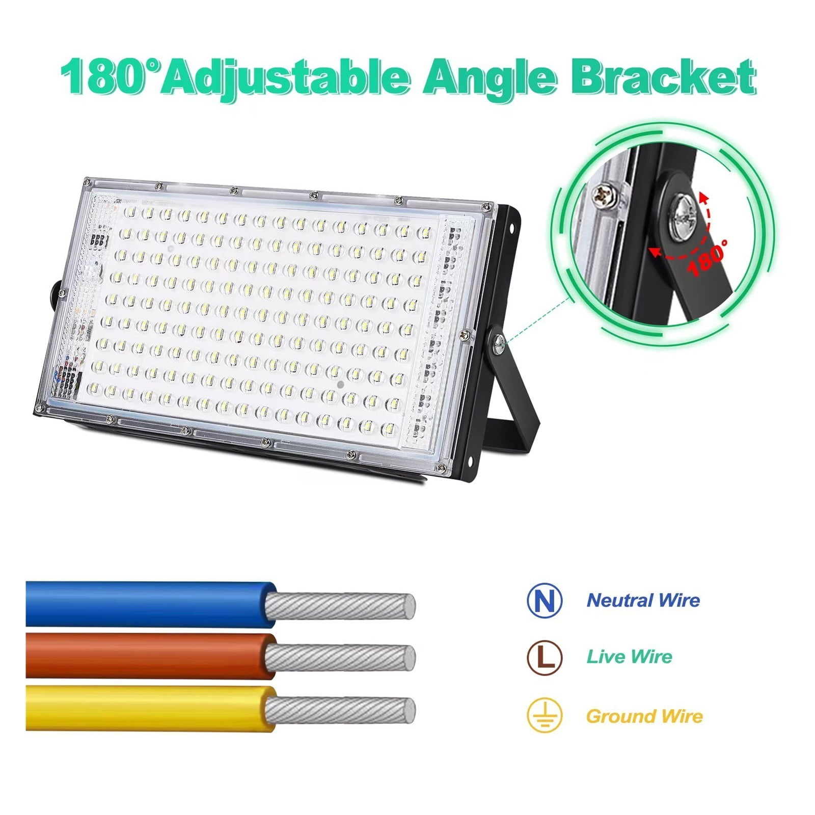 Flood Light 50w 100w 150w Led Exterior Lighting Outdoor Led Projector Reflector Lamp Spotlight Waterproof Street Lamp ,Easy to Install