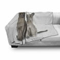 thumbnail image 2 of Kitty Soft Flannel Fleece Blanket, Couple Cat Sitting Next to Each Other Staring Studio Shot on Plain Backdrop, Cozy Plush for Indoor and Outdoor Use, 50" x 70", Taupe Grey and White, by Ambesonne, 2 of 5