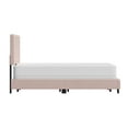 thumbnail image 2 of Reece Channel Stitched Upholstered Twin Bed, Light Pink, by Hillsdale Living Essentials, 2 of 21