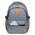 thumbnail image 3 of Mochila KAUKKO para la escuela Y el ocio con compartimento para portátil de 15 pulgadas 30 * 15 * 45 cm 20,2 L gris, 3 of 5