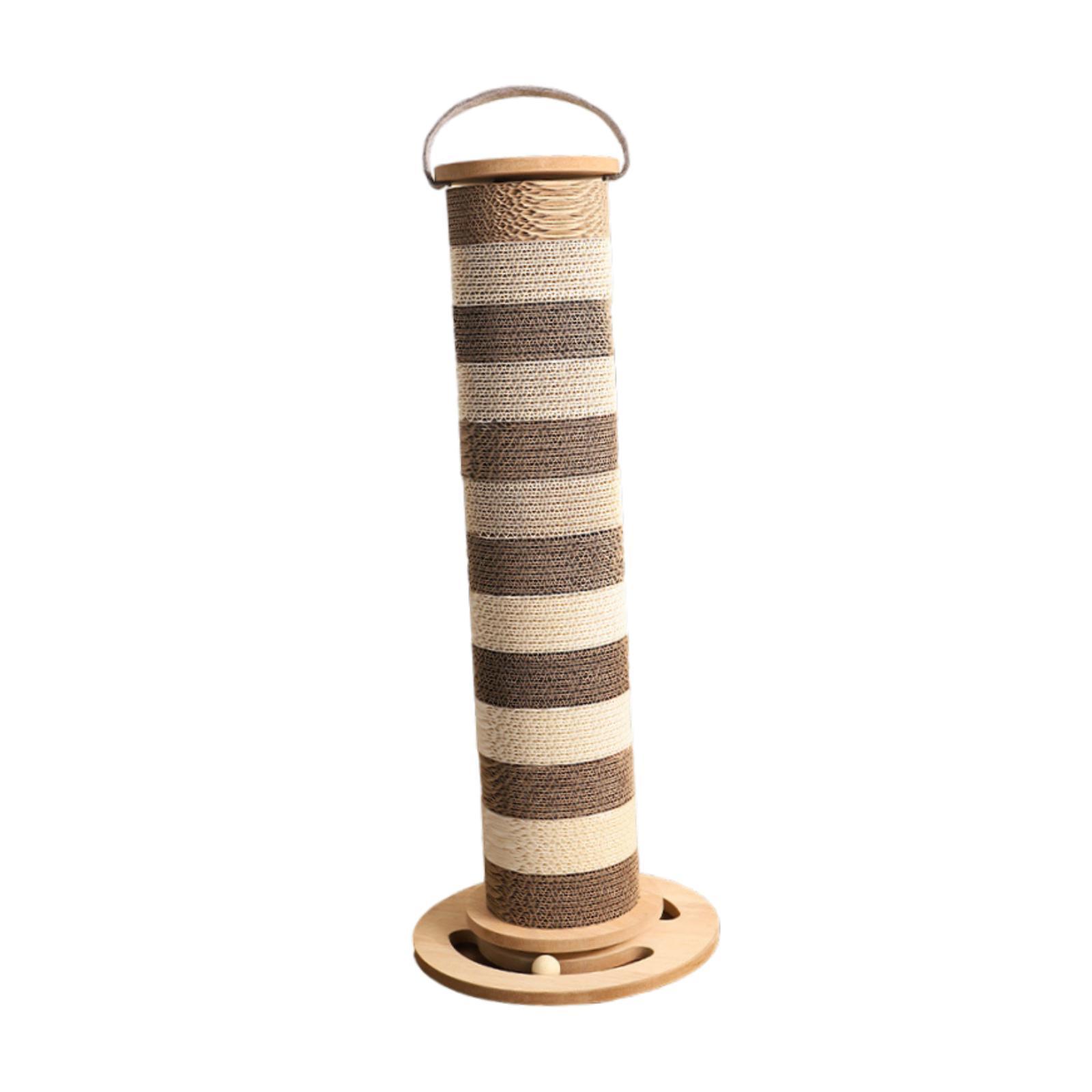 Bvdfgk Cat Scratching Posts Cat Scratch Pillar Vertical Scratcher Cat Supplies Toy with L