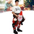 thumbnail image 1 of Divertido Disfraz De Santa Riding Inflable Show Party Cosplay Jugando Accesorios Para Niños Festivales De Navidad De Pascua Parques De Parques, 1 of 7