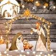 thumbnail image 7 of Light Up Christmas Garden Stake, Acrylic Nativity Scene Sign, 1 Set, 11.8 Inch Acrylic, Yellow LED Yard Decoration, Outdoor Lawn Holiday Ornament, 7 of 7