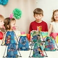thumbnail image 4 of 24 Pcs Blue Stiitch Candy Drawstring Bag Drawstring Goodie Favor Bags for Boys and Girls Kawaii Cartoon Birthday Party Decorations 27x34cm, 4 of 5