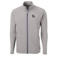thumbnail image 2 of Men's Cutter & Buck Gray NC State Wolfpack Adapt Eco Knit Hybrid Recycled Big & Tall Full-Zip Jacket, 2 of 3