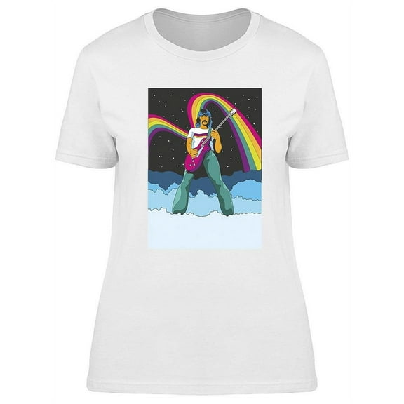Psychedelic Rock Musician T-Shirt Women -Image by Shutterstock, Female Small