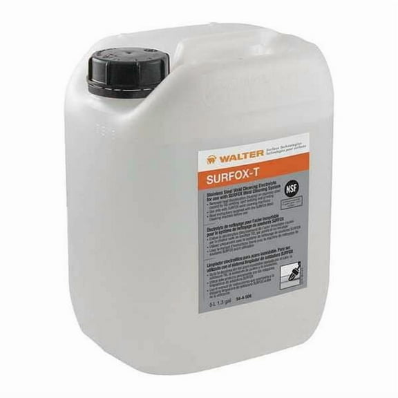 Walter Surface Technologies Weld Cleaning Solution,1.3 gal. 54A006