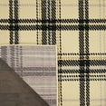 thumbnail image 2 of Nourison Grafix Modern Plaid Cream/Black 2'3" x 7'6" Area Rug, (8' Runner), 2 of 7