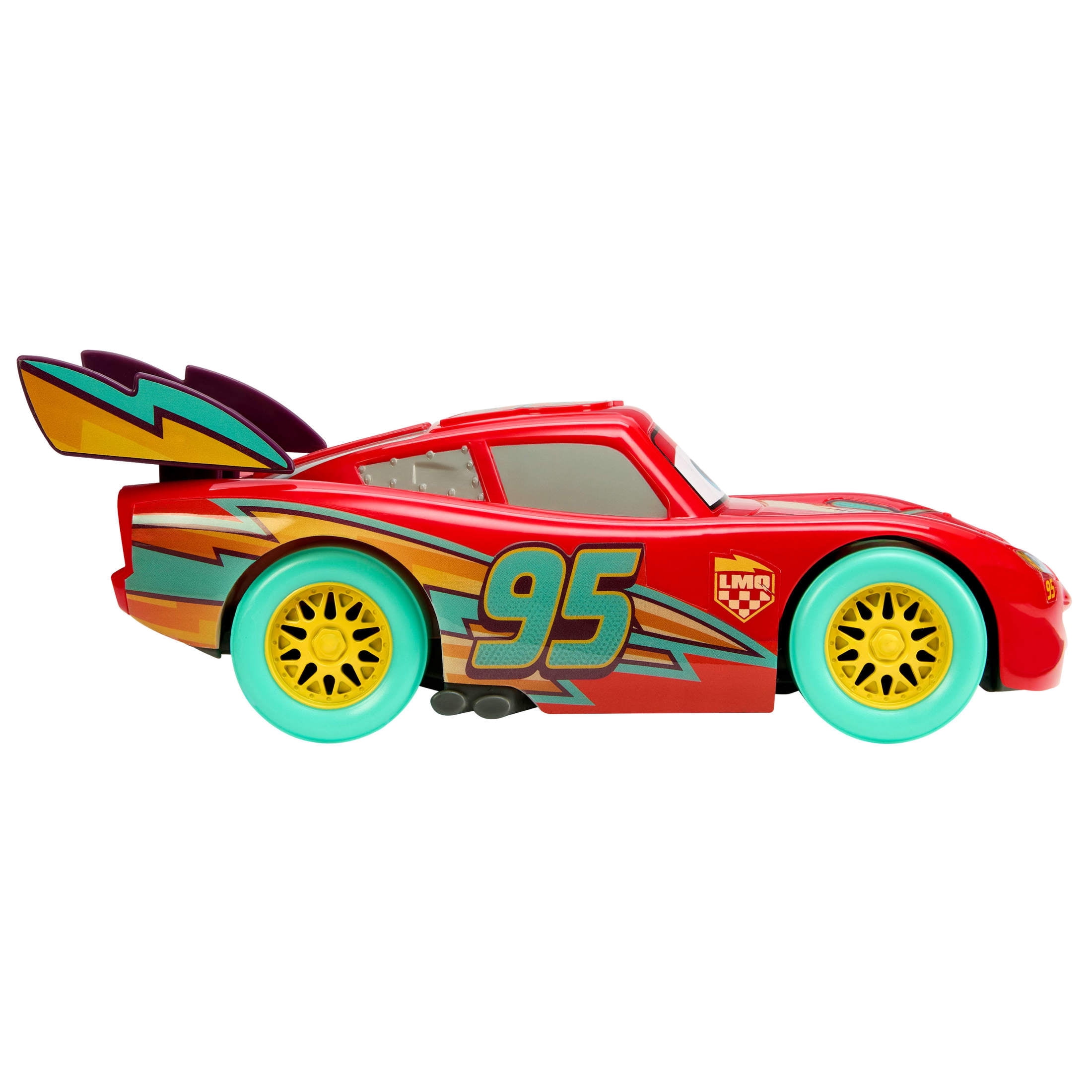 Disney and Pixar Cars Race to Celebrate Lights & Sounds Lightning McQueen, Large-Scale Toy Vehicle