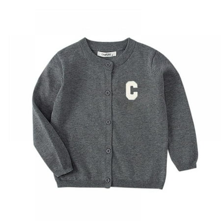 

BULLPIANO Toddler Girl s Crewneck Lightweight Button-up Cardigan Cotton Knit Sweater Casual Cute Outerwear