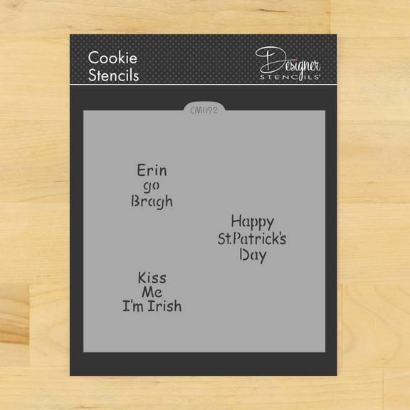 Irish Sayings Cookie and Craft Stencil CM092 by Designer Stencils
