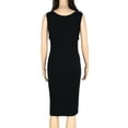 thumbnail image 2 of Style & Co Plus Size Tie Front Swing Dress Deep Black 0X, 2 of 2