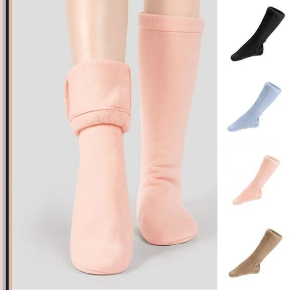 Miluxas Warm up Ballet Boots Girls Dance Shoes Solid Color Casual Soft Sole Warm Velvet Dance Shoes Pink 14-2(34)