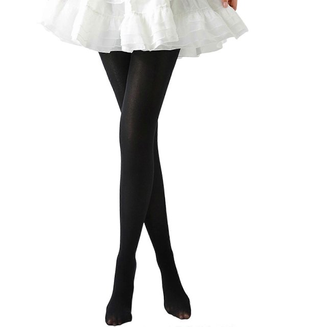 Womens Girls Stretchy Dance Tights Opaque Footed Leggings Pants Ballet Tights Pantyhose color XL