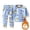 Sky Blue, variant on Gerichy Boys Girls Pajamas Toddler Pjs Set Cotton Fleece Kids Sleepwear 2 Piece Child Clothes Winter Loungewear Pajamas 18M-10T