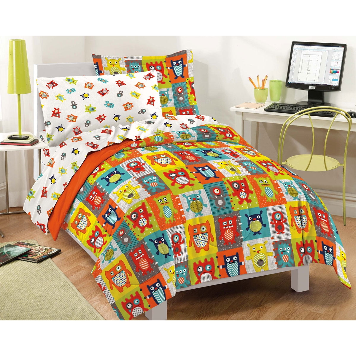 Dream Factory Silly Monsters Mini Bed In A Bag Bedding Set - Dream Factory Silly Monsters Mini Bed In A Bag Bedding Set Walmartcom dream factory silly monsters mini bed in a bag bedding set - dream factory silly monsters mini bed in a bag bedding set walmartcom