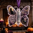 thumbnail image 3 of Halloween Cash Gift Ornament, Acrylic Money Holder with Butterfly with Spooky Night Scene Design for Fall Party Decor, 3 of 7