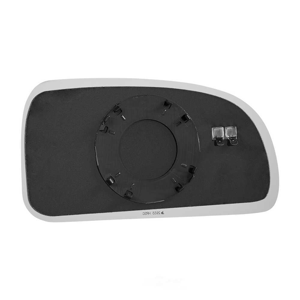 Burco Side View Mirror Replacement Glass with Motor Mount Plate - Clear Glass - 2933HRSG
