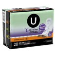 thumbnail image 3 of U by Kotex Clean & Secure Serviettes Ultraminces de Nuit avec Ailes, 3 of 9