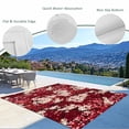 thumbnail image 3 of Chinese Flowers Outdoor Rug for Patio/Deck/Porch, Non-Slip Large Area Rug 6 x 9 Ft, Spring Pink Botanical Blooms Flowers Indoor Outdoor Rugs Washable Area Rugs, Reversible Camping Rug Carpet Runner, 3 of 8