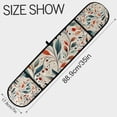 thumbnail image 3 of Yayeee Double Oven Mitt Kitchen Heat Resistant Baking 35" x7" Quilted Glove, Beige Whimsical Leaves, 3 of 6