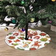 thumbnail image 2 of FMSHPON ChristmasSanta Claus Xmas Christmas Tree Skirt Stand Mat for Holiday Party Decoration Indoor Outdoor 48 inches, 2 of 3