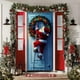 thumbnail image 3 of Decoraciones de Navidad Interior 35 X 71 Pulgadas Marco de Puerta de Navidad - Patrón de Santa Claus - Decoración de Puerta de Navidad - Decoración de Fiesta Del Festival, 3 of 6