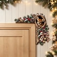 thumbnail image 7 of Velmasee Door Frame Corner Decor, Christmas Woodland Animal Tree Hollow Door Toppers, Wooden Festive Design No-Drill Mount, Holiday Ornament for Xmas Home Door Frame Wall Party Decor, 7 of 7