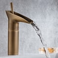 thumbnail image 6 of AFQH All copper retro hot and cold basin over counter basin waterfall faucet, 6 of 9