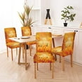 thumbnail image 6 of Dining Chair Covers Happy Thanksgiving Pumpkins Autumn Leaves Dining Chair Covers Set of 4 Removable Washable Farmhouse Dining Chair Covers Spandex Stretch Chair Protector for Kitchen,Hotels, 6 of 6