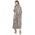 thumbnail image 5 of Oussum Women's Plus Size Kaftans Dresses Polyester Printed Long Caftan Maxi Online, 5 of 8