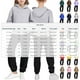 thumbnail image 2 of Cowsor Kids Solid Color Sweatpants Casual Elastic Waist Joggers Pants Comfort Loose Fit Athletic Pants Running Trousers, 2 of 5