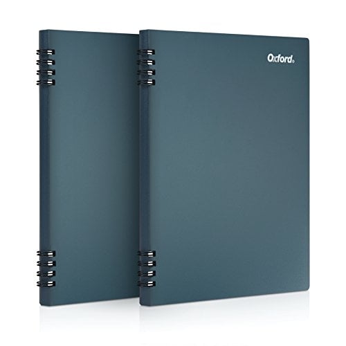 Cuaderno Oxford de papel de piedra 5-1/2 x 8-1/2 azul 60 hojas paquete de 2