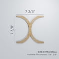 thumbnail image 3 of Ekena Millwork 7 3/8"W x 7 3/8"H x 3/8"T Extra Small Beacon Decorative Fretwork Wood Wall Panels, Wood (Paint Grade), 3 of 3