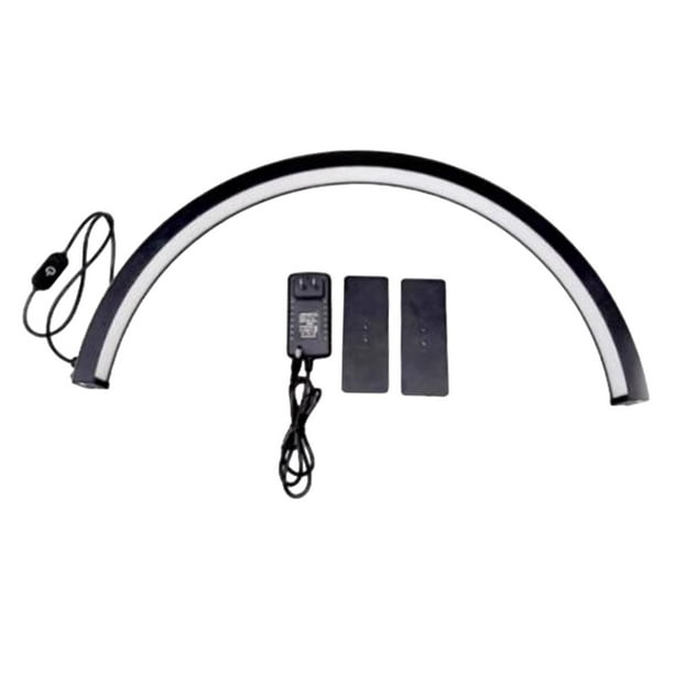 Lámpara de escritorio para uñas de media , luz de relleno para salón y belleza, arco multiusos, lámpara LED de 36W para tecnología de uñas, negro