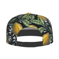 thumbnail image 4 of Balery Baseball Cap Flat Bill Hats for Men Adjustable Size for Running Workouts and Outdoor Activities All Seasons Dad Hat(Citrus Fruits Elegant Lemons ), 4 of 9