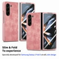thumbnail image 2 of Decase for Samsung Galaxy Z Fold 5, Magnetic Hinge Protection Luxury PU Leather Fold 5 Case with Screen Protector, Full Body Protective Cover Compatible with Samsung Galaxy Z Fold 5 5G 2023, Pink, 2 of 6
