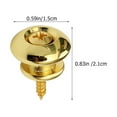 thumbnail image 2 of HONMEET 4Pcs Strap Locks for Electric Acoustic Bass Guitar Iron Material Easy Install, 2 of 8