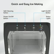Ionchill QuickCube 3L Capacity Nugget Ice Maker, Stainless Steel