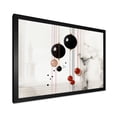 thumbnail image 2 of Designart "Abstract Collages Transcendent Shapes II" Abstract Framed Wall Art Decor - Modern Black Abstract Collages Bedroom Framed Canvas Wall Art, 2 of 6