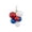 01-MulticolorB, variant on SHENGXINY Christmas Balls, 24 Pack Velvet Flocked Plastic Christmas Tree Ornaments for Tree Indoor Party Christmas Decorations