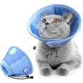 thumbnail image 1 of Soft and Cute Adjustable Cat Recovery Collar for Kittens and Puppies - Protective Pet E-Collar After Surgery - Lightweight Elizabethan Collar - Blue Color, 1 of 4