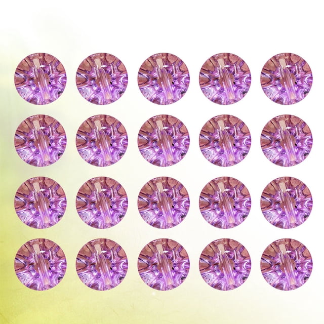 unbranded 50Pcs Violet Eco-Friendly Crystal Button Ideal for DIY Sewing on Jackets Hats and Backpacks