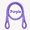 Purple, variant on PonyCycle Ride on Pony Riding Unicorn Pink Reins Model Y/U/E/X