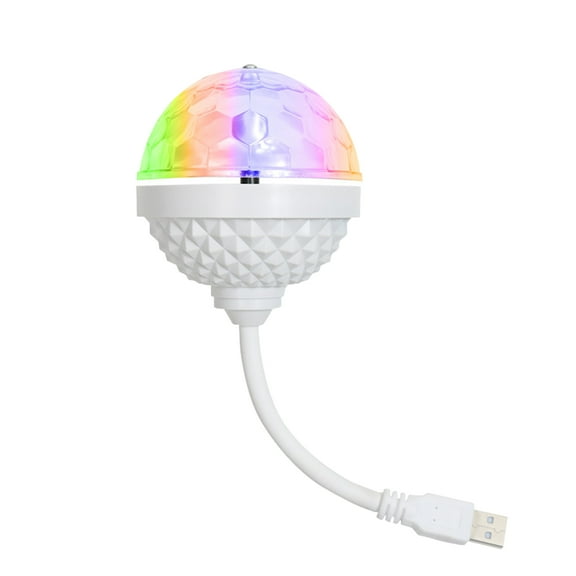 Colorful Disco Rotating Ball Light Bulb Usb Socket, New Led Party Disco Ball, Suitable For Family Room Dance Birthday Dj Bar Karaoke, 360 Rotating Rgb Light Projector With Usb