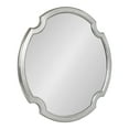 thumbnail image 1 of Kate and Laurel Susannah Round Scallop Mirror, 28, Silver, Scalloped Rounded Statement Mirror for Mantle, 1 of 8