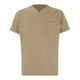 thumbnail image 4 of Prolriy Camisetas para hombre Primavera Verano Casual Cuello en V Sólido Manga corta Camiseta Blusa superior Camisas para hombre Caqui M, 4 of 8